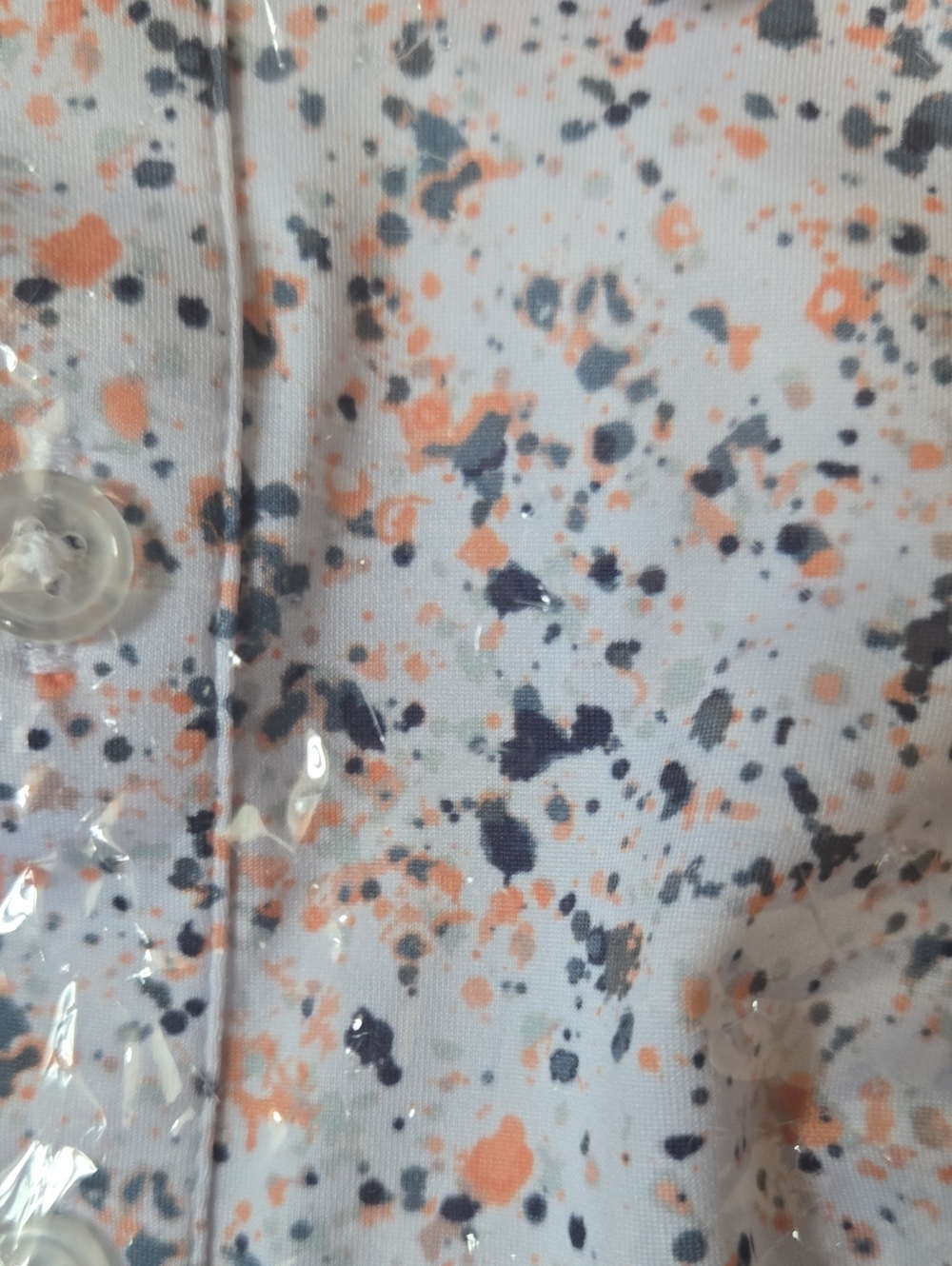 Bad Birdie Men’s Splatter Polo - Prairie Sunset Small - Picture 5 of 5